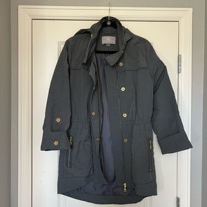 Tart Collection Cory rain jacket in stone gray, size small